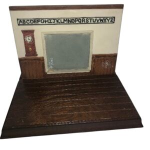 Kitty Cucumber Classroom Backdrop With A Wood Base Miniature Display